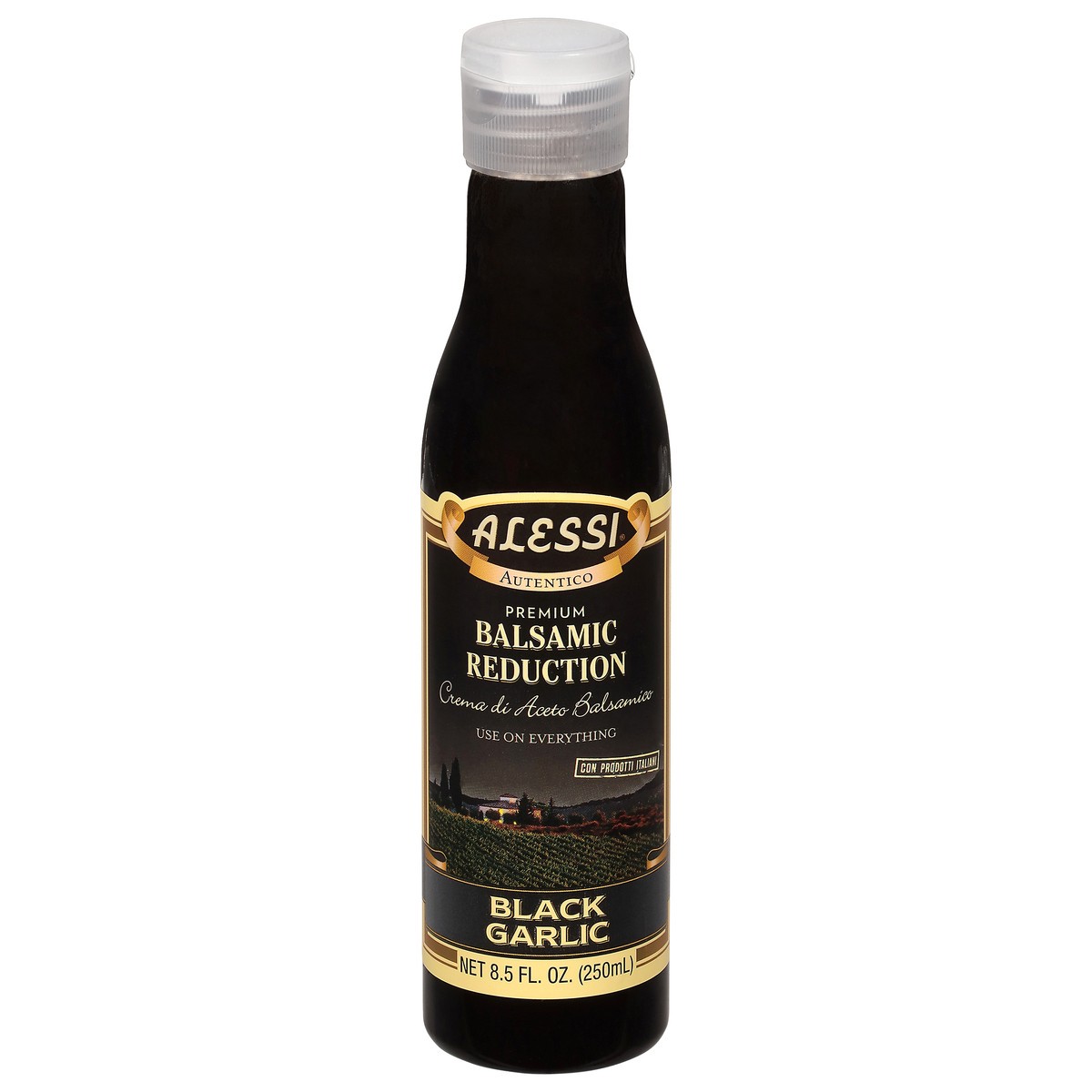 slide 4 of 4, Alessi Premium Black Garlic Balsamic Reduction 8.5 fl oz, 8 oz