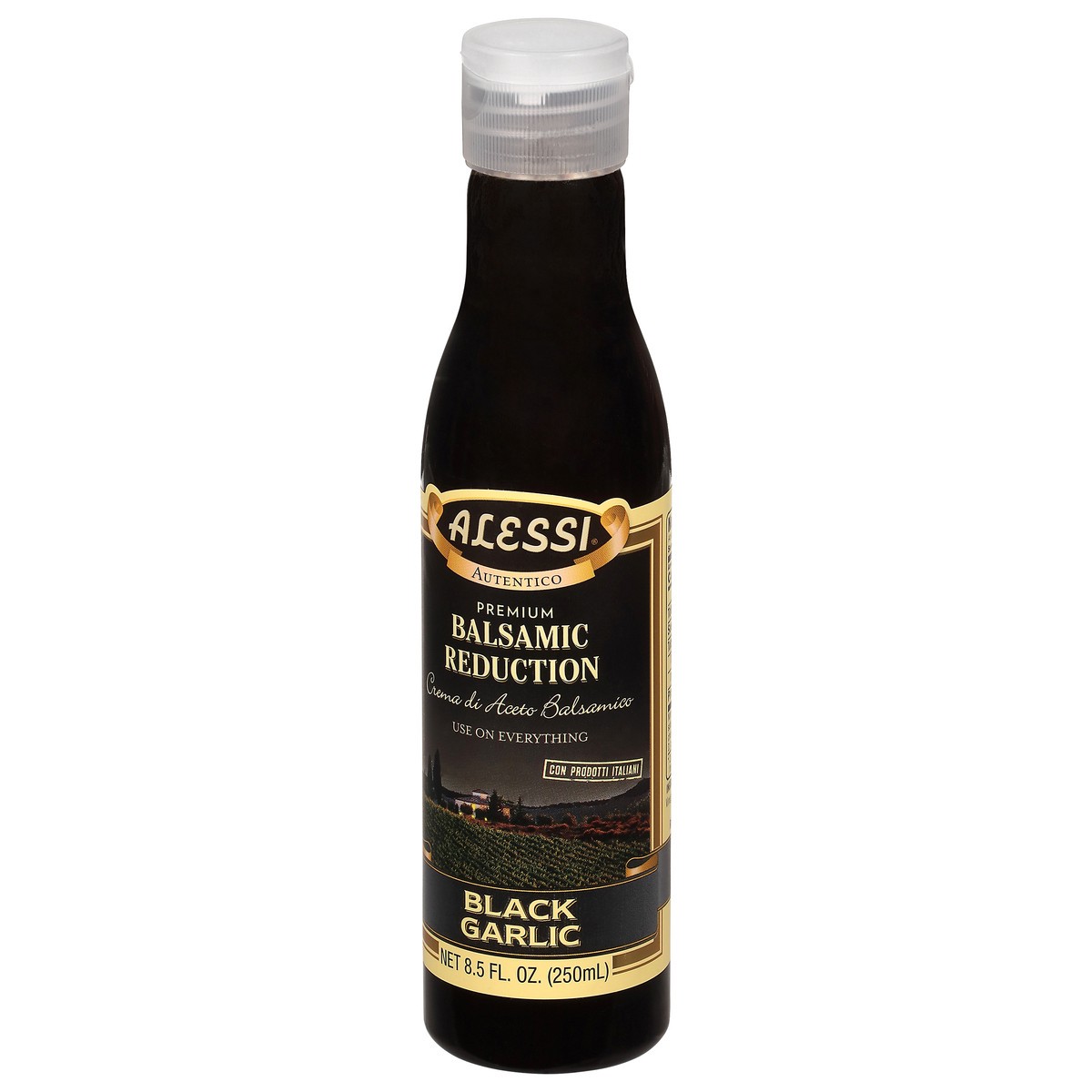 slide 2 of 4, Alessi Premium Black Garlic Balsamic Reduction 8.5 fl oz, 8 oz