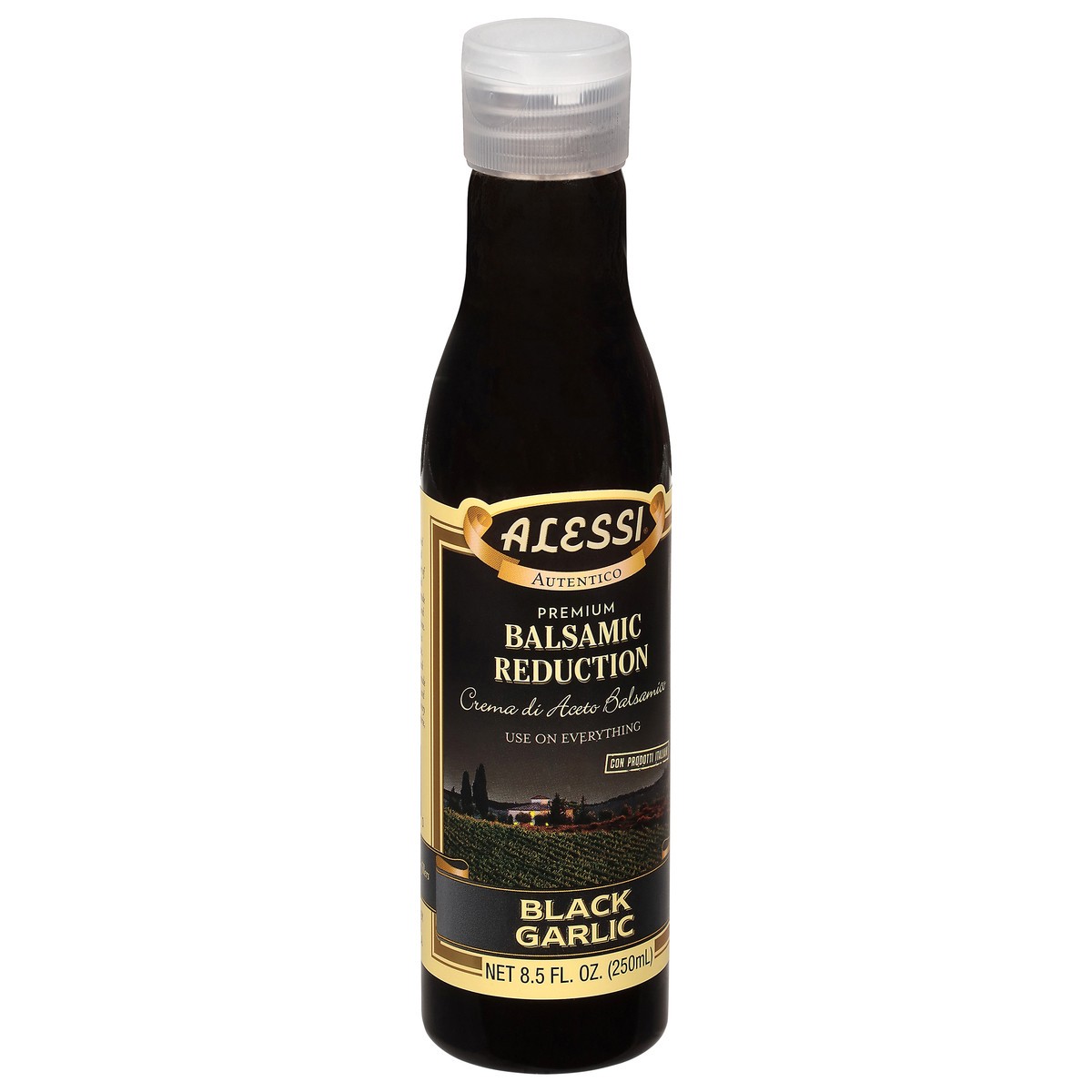 slide 3 of 4, Alessi Premium Black Garlic Balsamic Reduction 8.5 fl oz, 8 oz