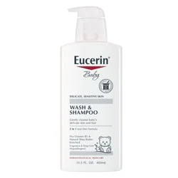 Eucerin Baby Wash and Shampoo 13.5 fl. oz. Pump
