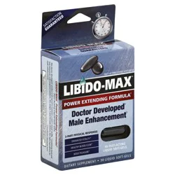 Libido-Max Male Enhancement 30 Liquid Soft-Gels