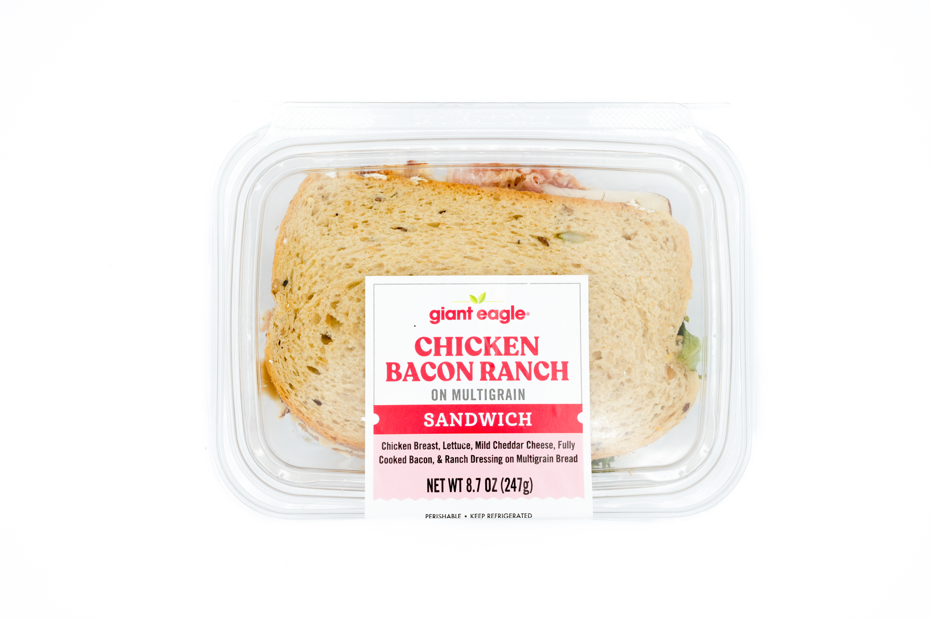 slide 1 of 1, Ge Chicken Bacon On Multigrain, 1 ct