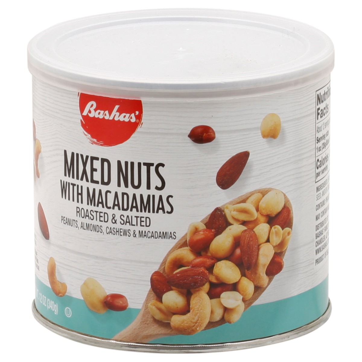 slide 12 of 13, Bashas Mix Nuts W/macadamia, 12 oz