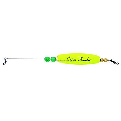 slide 1 of 1, Precision Tackle 3" Chartreuse Cajun Thunder Cigar Float, 3 in