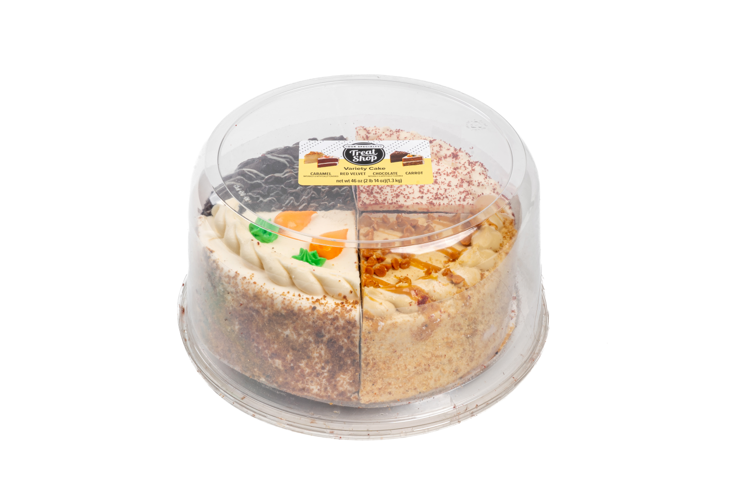 slide 1 of 2, Our Specialty Treat Shop Variety Cake 46 oz, 1.30 kg