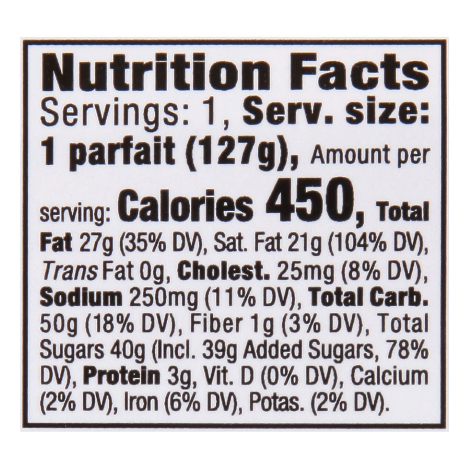 slide 2 of 2, Our Specialty Parfait Cup, 4.5 oz
