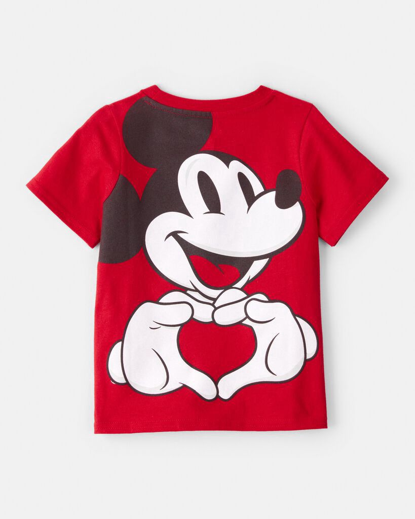 slide 2 of 4, Carter's Toddler Boy Valentine's Day Disney© Mickey Mouse Short-Sleeve Graphic Tee - Red Red 4T, 1 ct