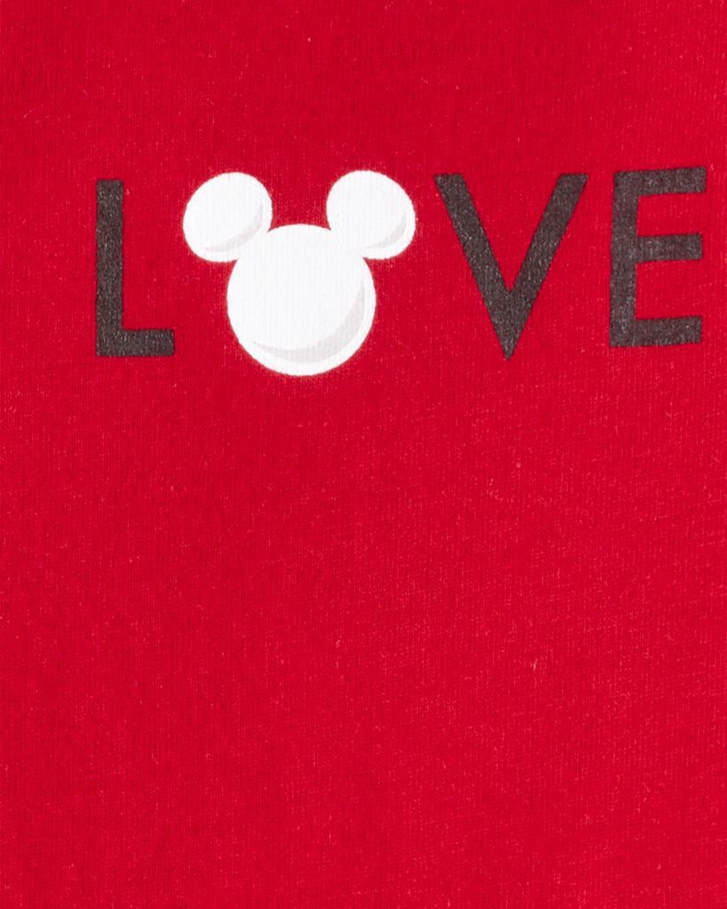 slide 4 of 4, Carter's Toddler Boy Valentine's Day Disney© Mickey Mouse Short-Sleeve Graphic Tee - Red Red 4T, 1 ct