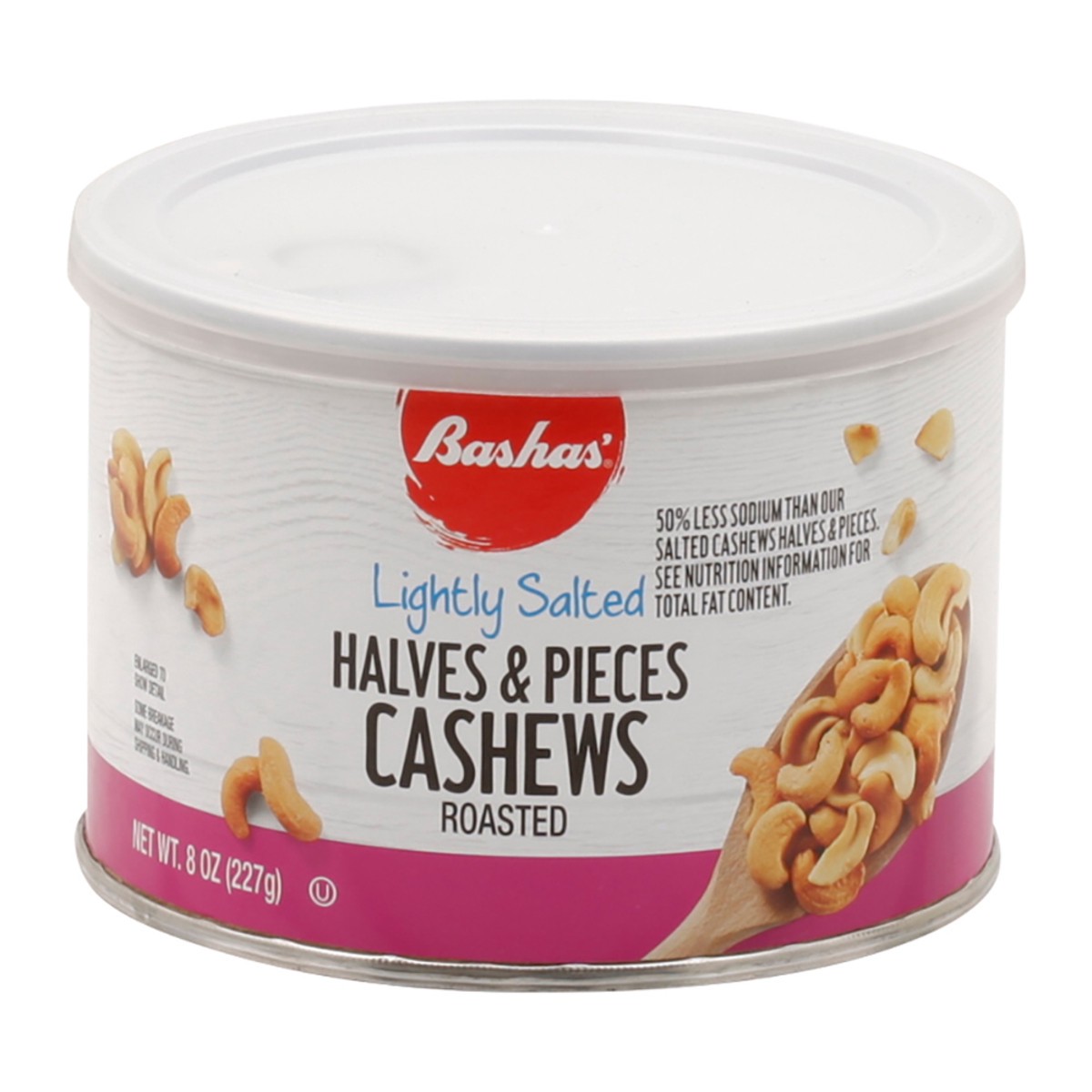 slide 1 of 13, Bashas Cshws Pc Hlvs Lt Salt, 8 oz