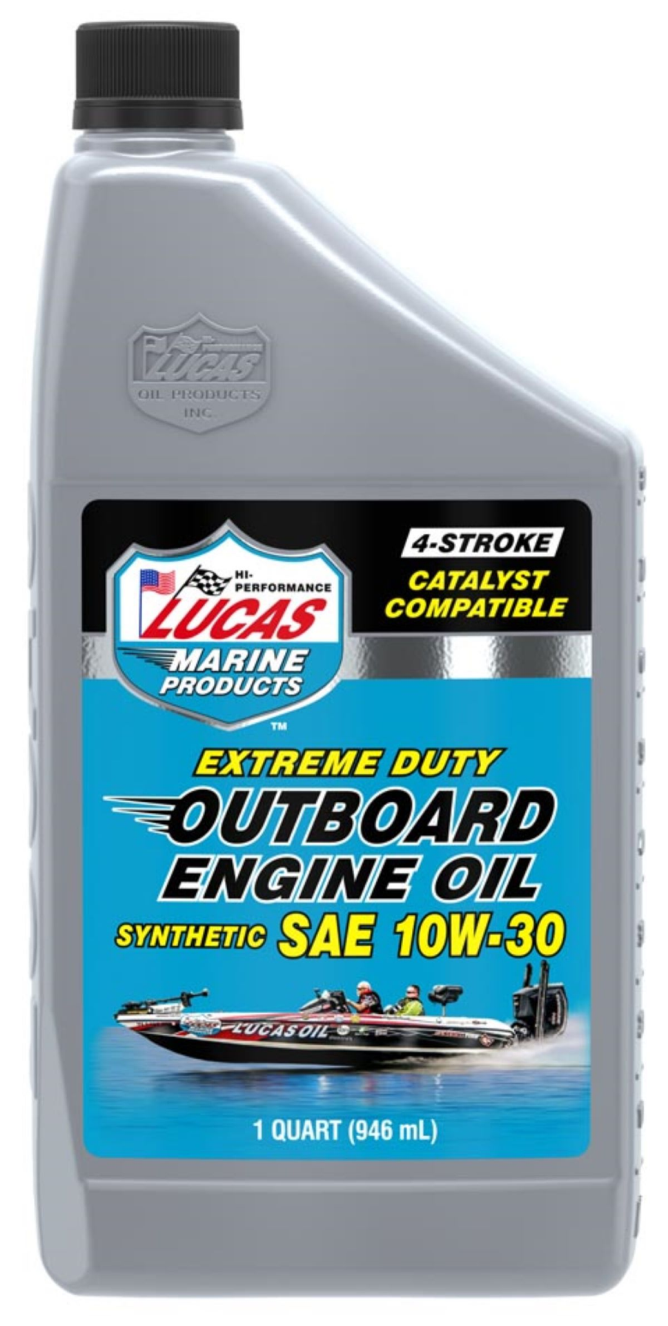 slide 1 of 1, Lucas Synthetic Outboard 4- Stroke Marine Engine Oil 10W-40 QT., 40 qt