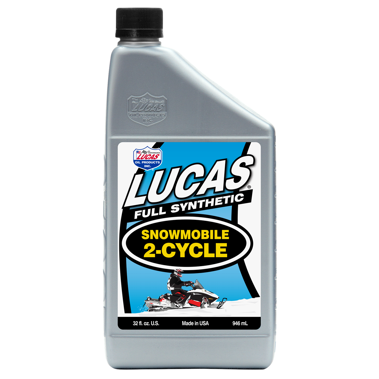 slide 1 of 1, Lucas Synthetic 2-Cycle Snowmobile Oil, 32 oz