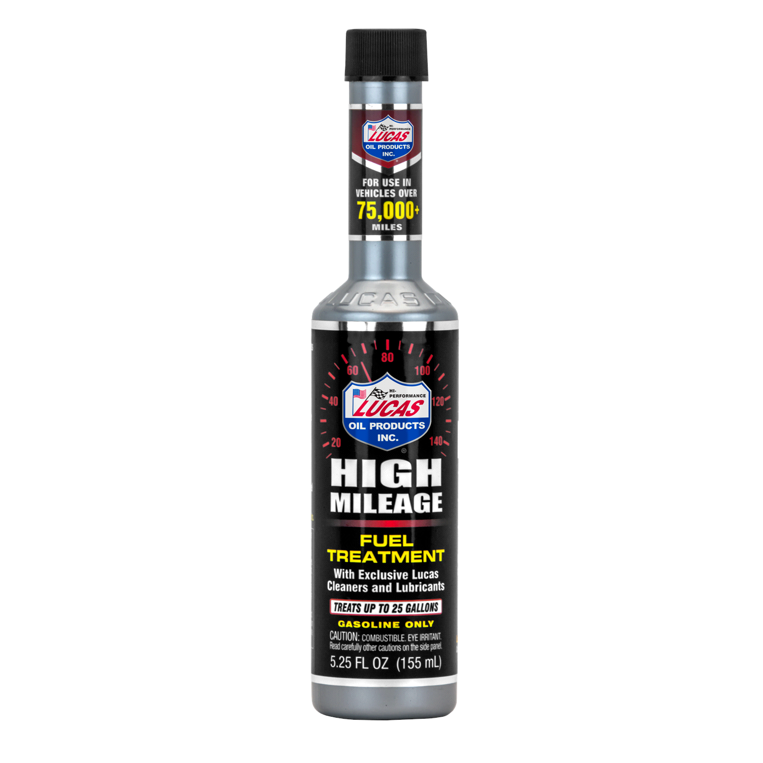 slide 1 of 1, Lucas Oil Products High Mileage Fuel Treatment 5.25 fl oz, 5.25 fl oz