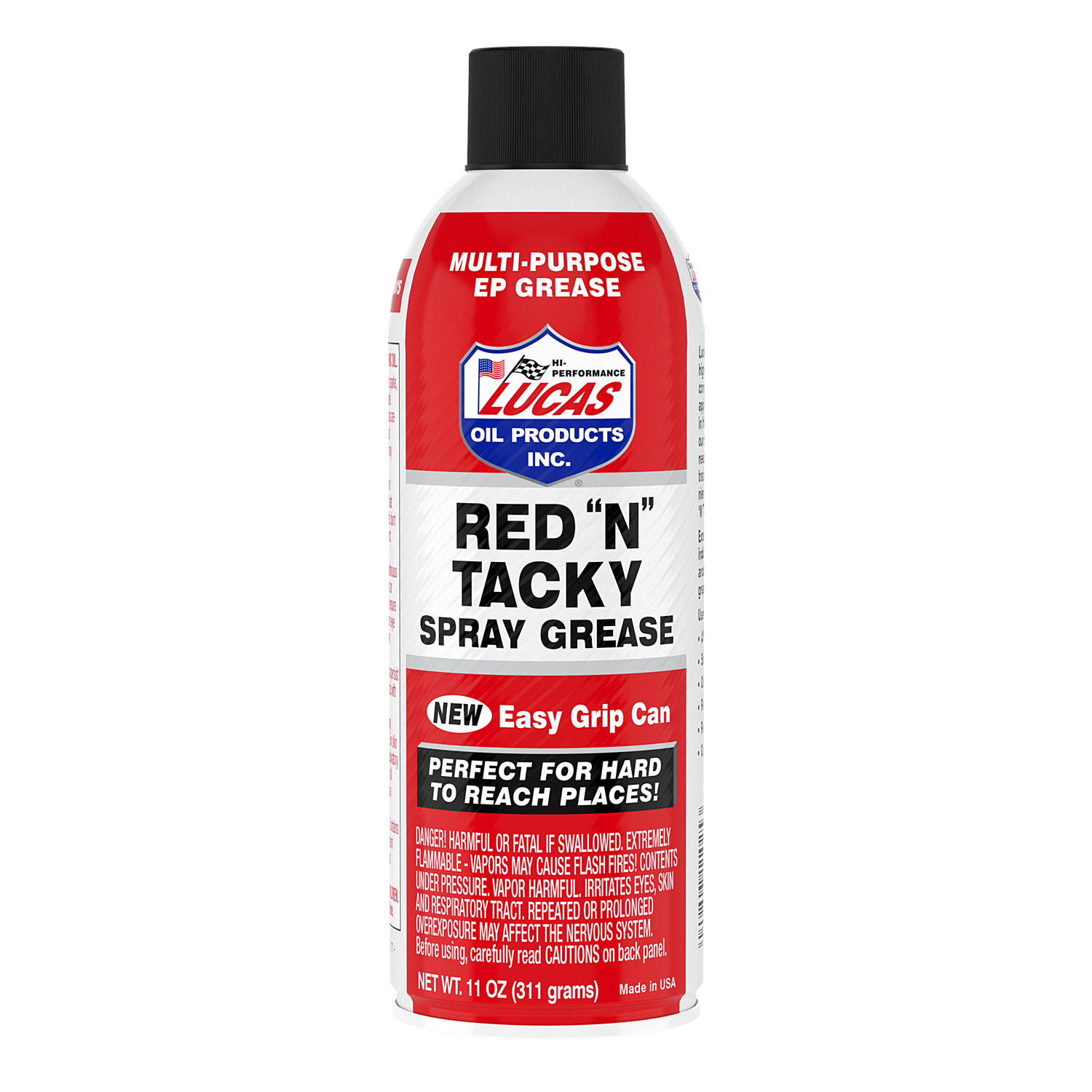 slide 1 of 1, Lucas Red ''N'' Tacky Spray Grease 11 oz, 11 oz