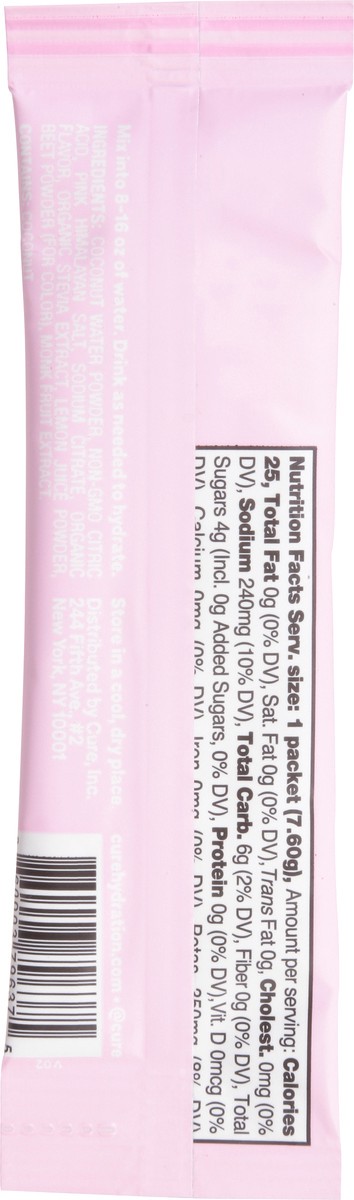 slide 2 of 13, CÜRE Watermelon Hydrating Electrolyte Mix - 0.27 oz, 0.27 oz