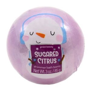 slide 1 of 1, GROOVI BEAUTY Shimmer Bath Bomb - Sugared Citrus, 3 oz