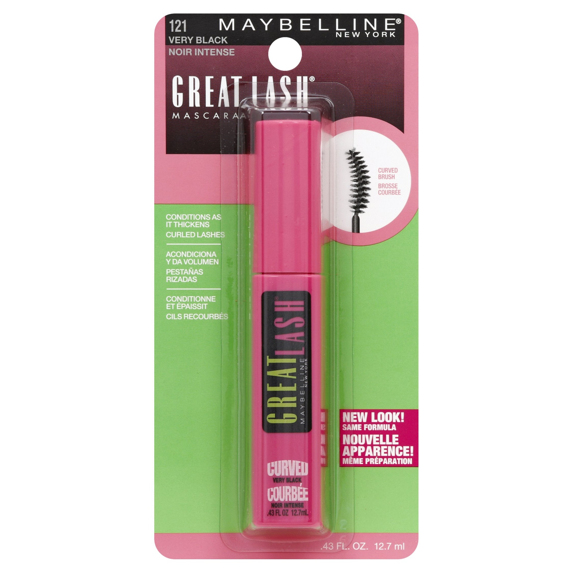 Maybelline Great Lash Curved Brush Mascara 121 Very Black 12.7 ml Shipt