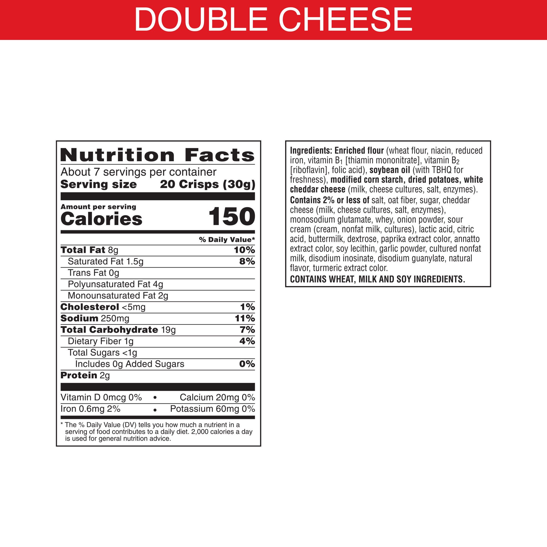 slide 3 of 5, Cheez-It Snap'd Cheese Cracker Chips, Double Cheese, 7.5 oz, 7.5 oz