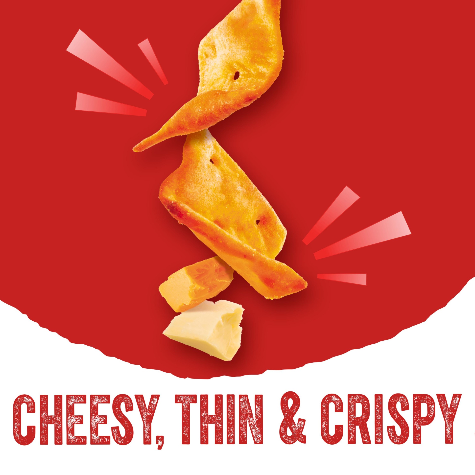 slide 7 of 7, Cheez-It Cheese Cracker Chips, Thin Crisps, Lunch Snacks, Double Cheese, 7.5 oz