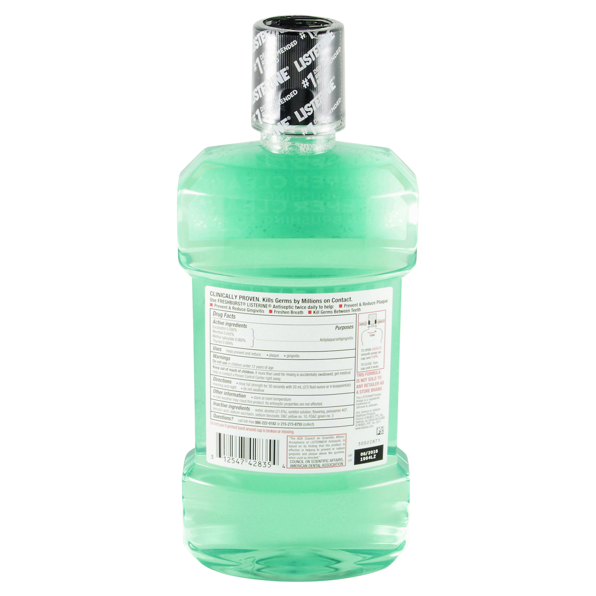 slide 2 of 2, Listerine Freshburst Antiseptic Mouthwash, 33.8 oz