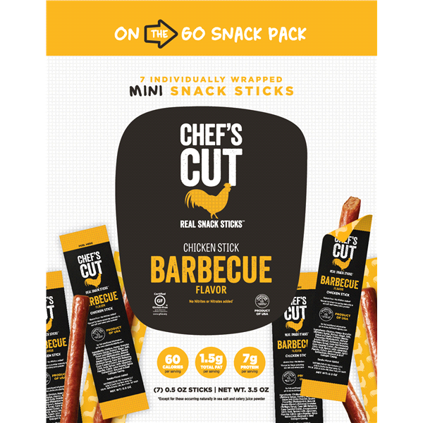 slide 1 of 1, Chef's Cut Stix Mini BBQ, 3.5 oz