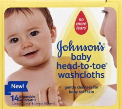 Johnson's Baby Washcloths 14 ea