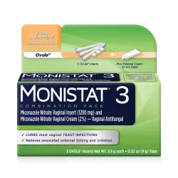 Monistat 3 Vaginal Antifungal Combination Pack
