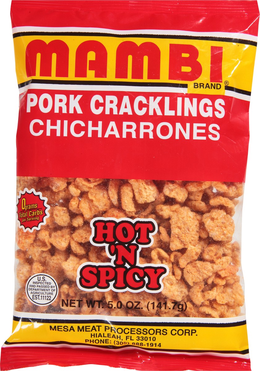 slide 7 of 9, Mambi Hot&spicy Pork Crackling, 5 oz