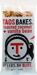 Taos Bakes Toasted Coconut & Vanilla Bean Bar
