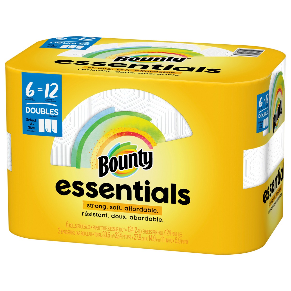 slide 2 of 5, Bounty Essentials Paper Towel Select A Size 6 Double Roll, 1 ct