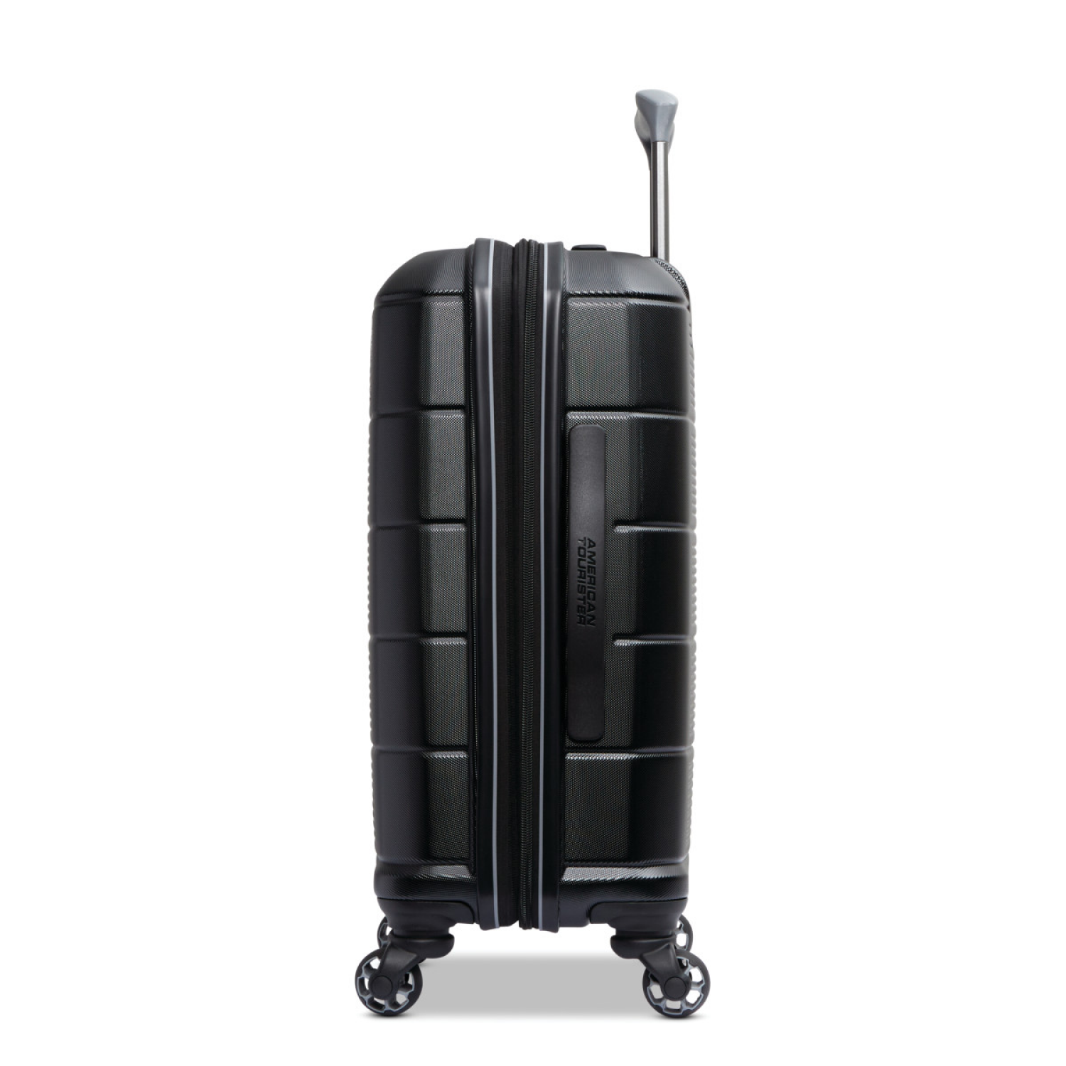 slide 2 of 3, American Tourister Stratum 2.0 20" Spinner Jet Blk, 20 in