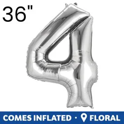 Burton + Burton Number 4 Shape Balloon