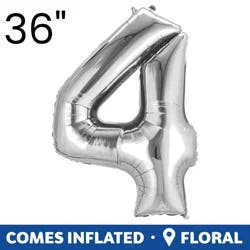 Burton + Burton Number 4 Shape Balloon