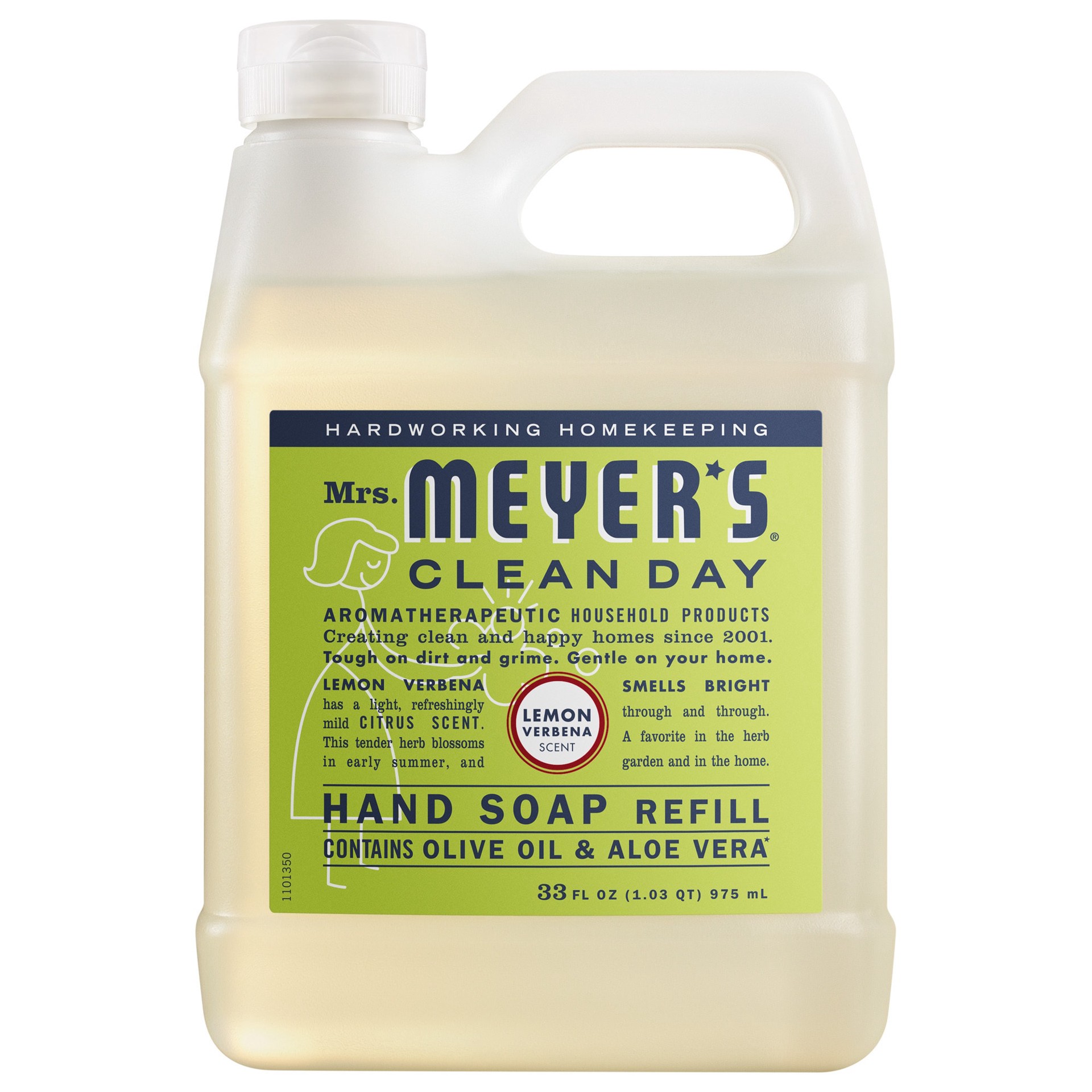 slide 1 of 6, MRS MEYERS CLEAN DAY 33 -fl oz Lemon Verbena Hand Soap, 1 ct