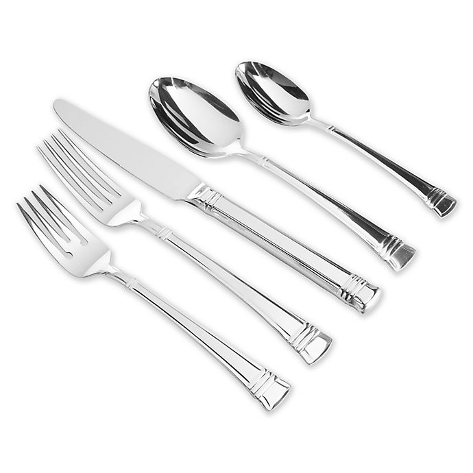 slide 1 of 1, Gibson Home Gibson Cordell Flatware Set - Stainless Steel, 20 ct