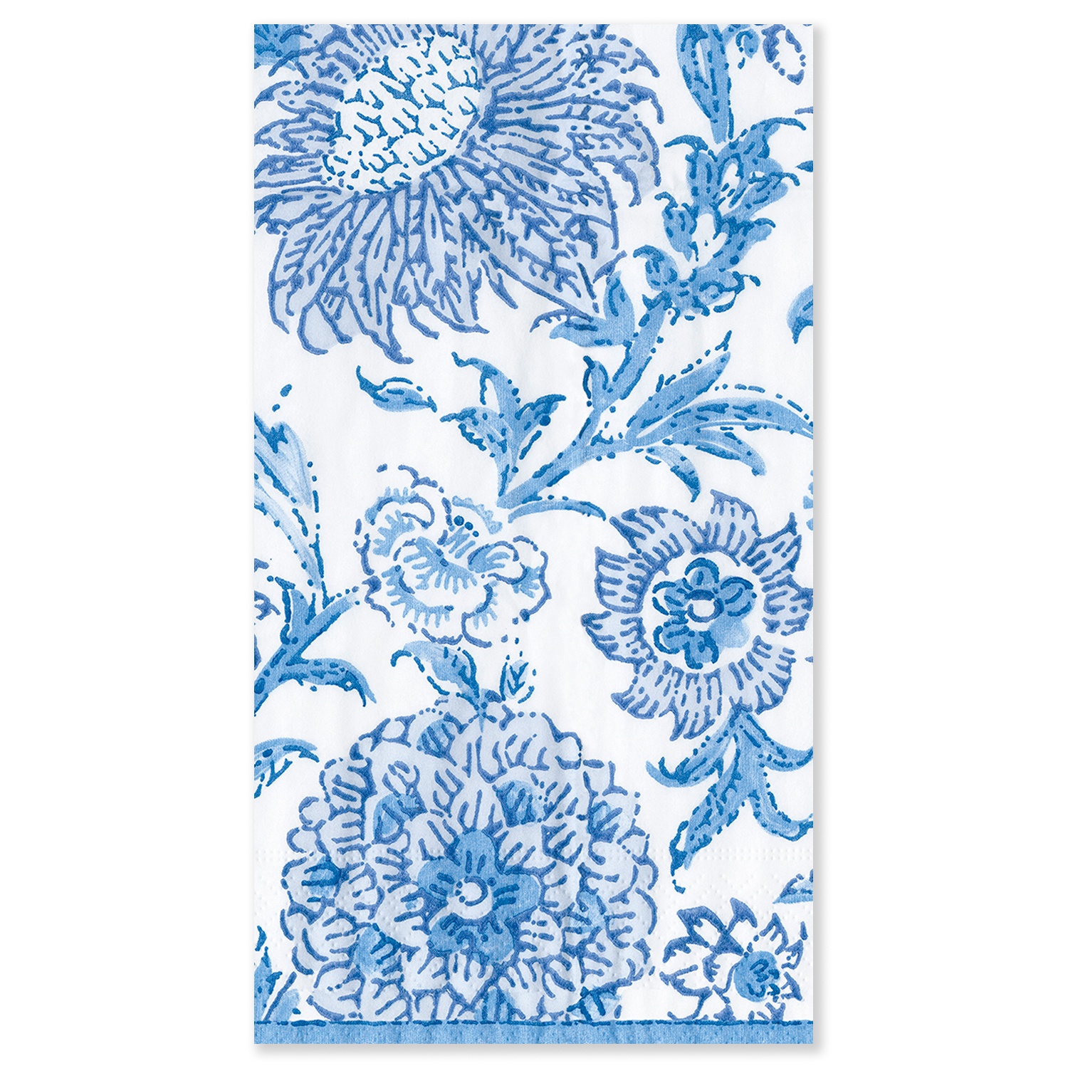 slide 1 of 1, Caspari Blue Indiennes Paper Guest Napkins, 15 ct