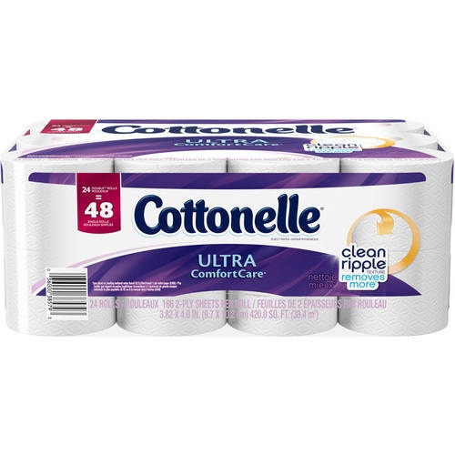 slide 1 of 1, Cottonelle Ultra Comfort Care Double Roll Toilet Paper, 1 ct