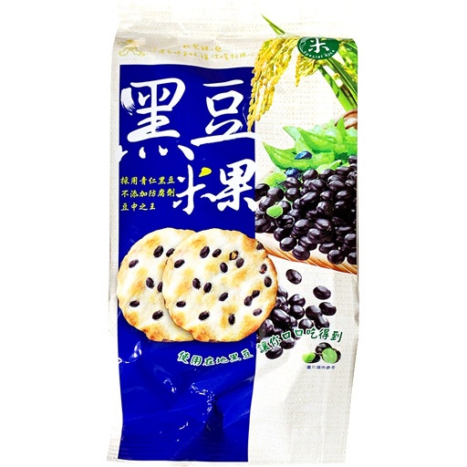 slide 1 of 1, Want-Want Rice Cracker Blk Bean, 5.64 oz