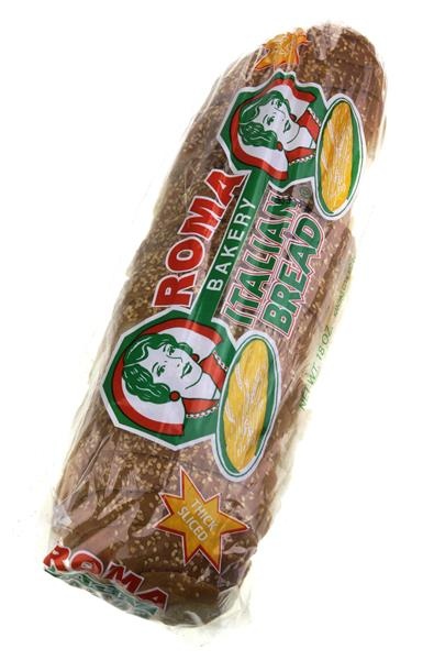 slide 1 of 1, Roma Bakery Italian Bread Thick Sliced, 18 oz