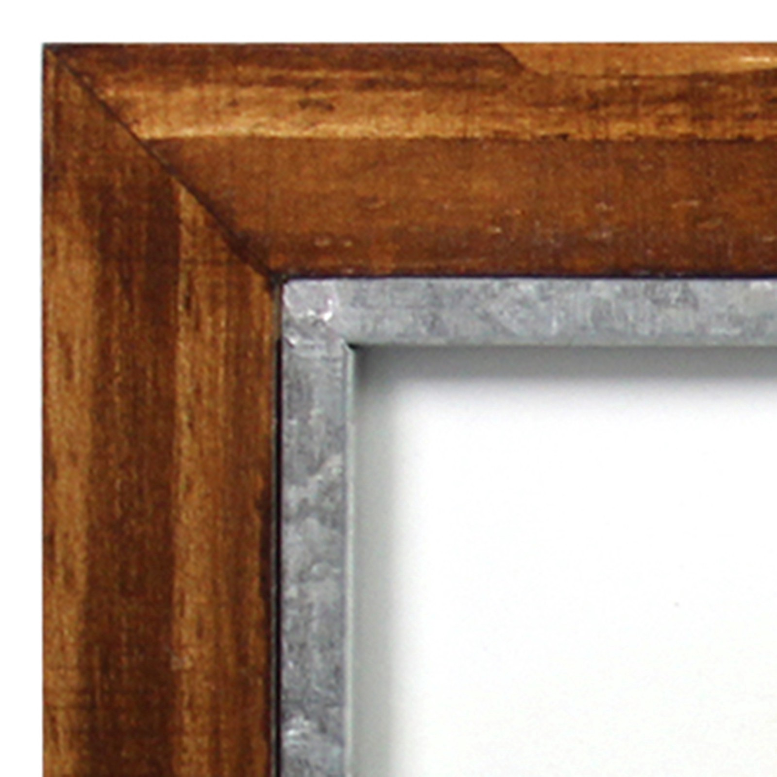 slide 2 of 4, Expressions 2 Opening 5" X 7" Walnut & Silver Hinged Collage Frame By Studio Decor, 5 in x 7 in