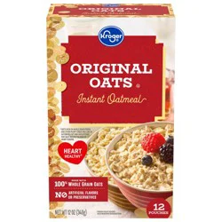 Kroger Original Oats Instant Oatmeal Pouches