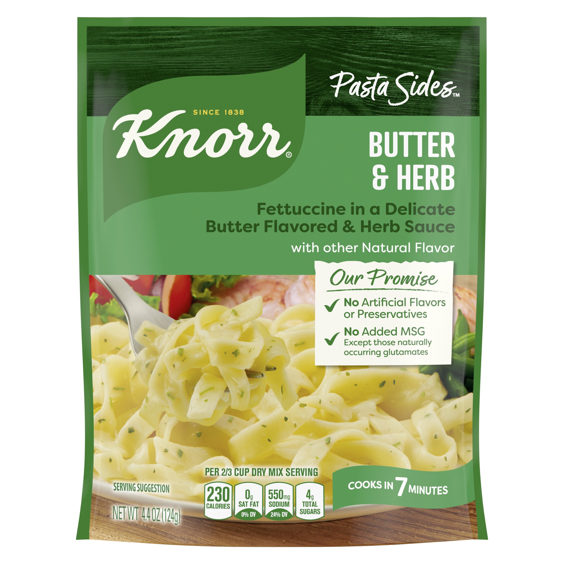 slide 1 of 3, Knorr Pasta Sides Butter & Herb, 4.4 oz, 4.4 oz