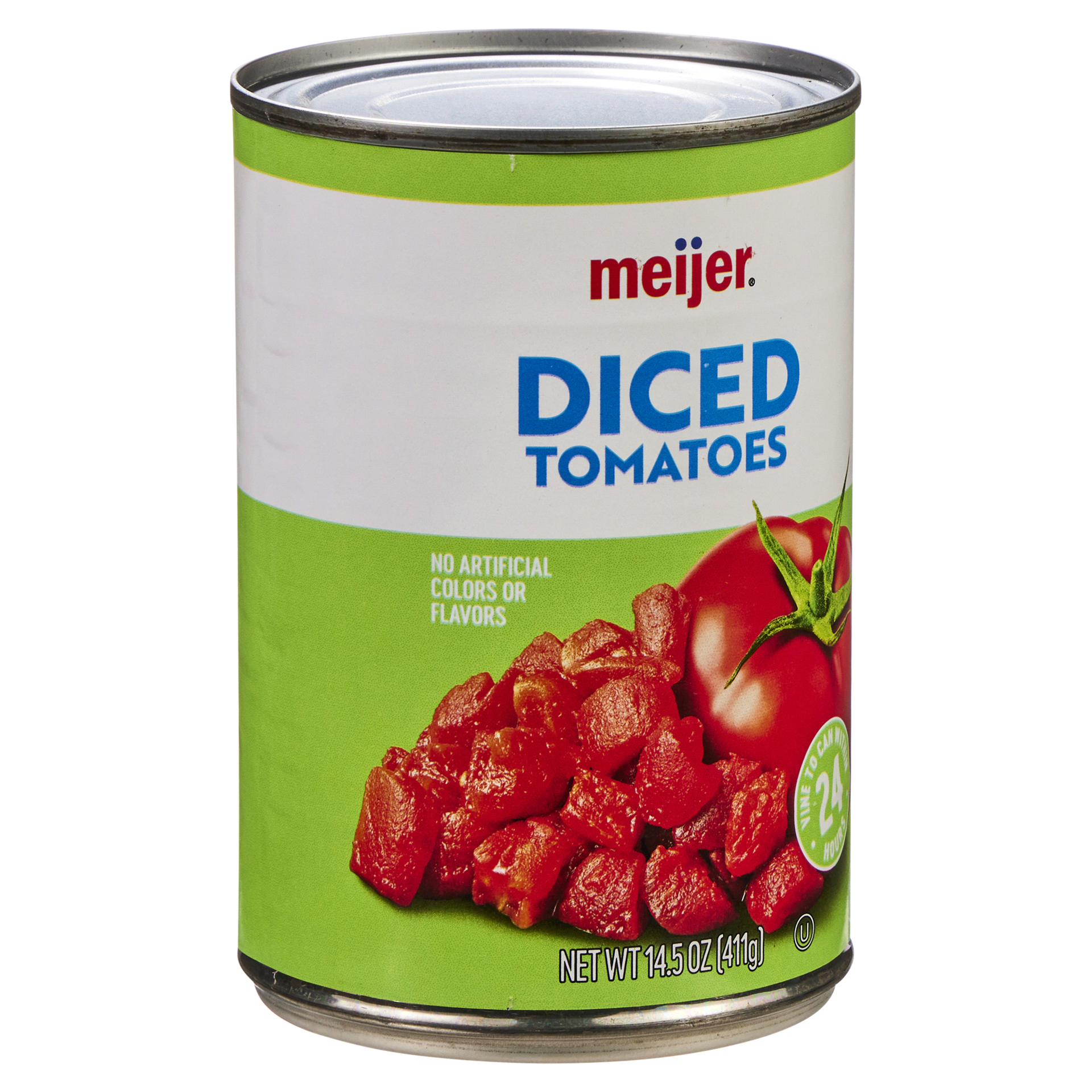 slide 9 of 29, Meijer Diced Tomatoes, 14.5 oz