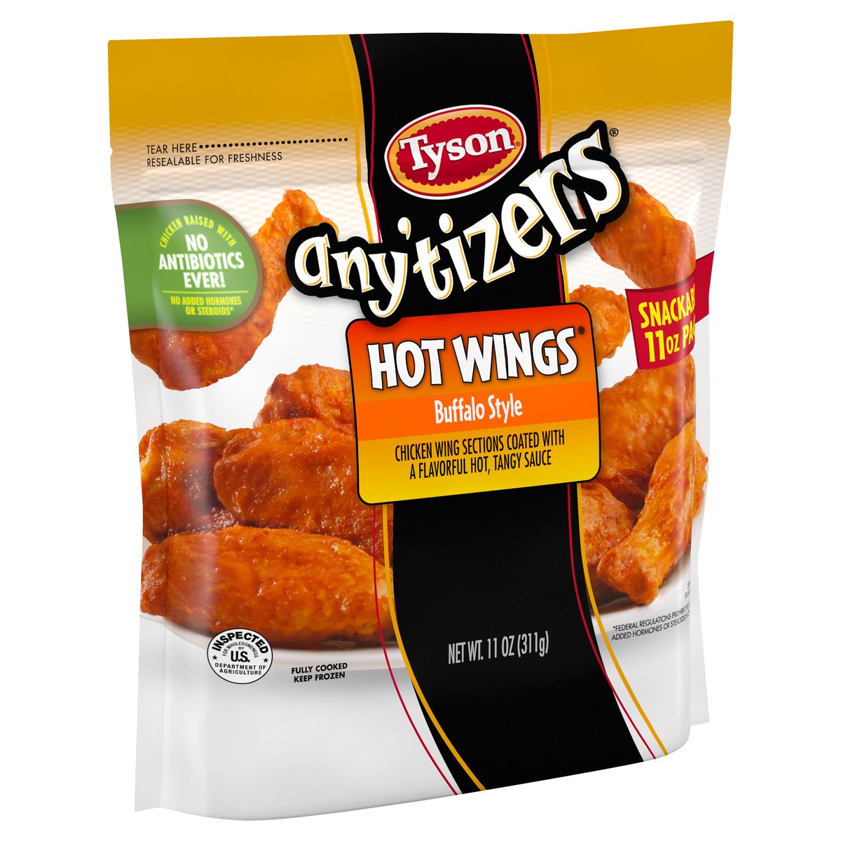 slide 5 of 7, TYSON ANYTIZERS FC Hot Wings Buffalo Style, 311.84 g