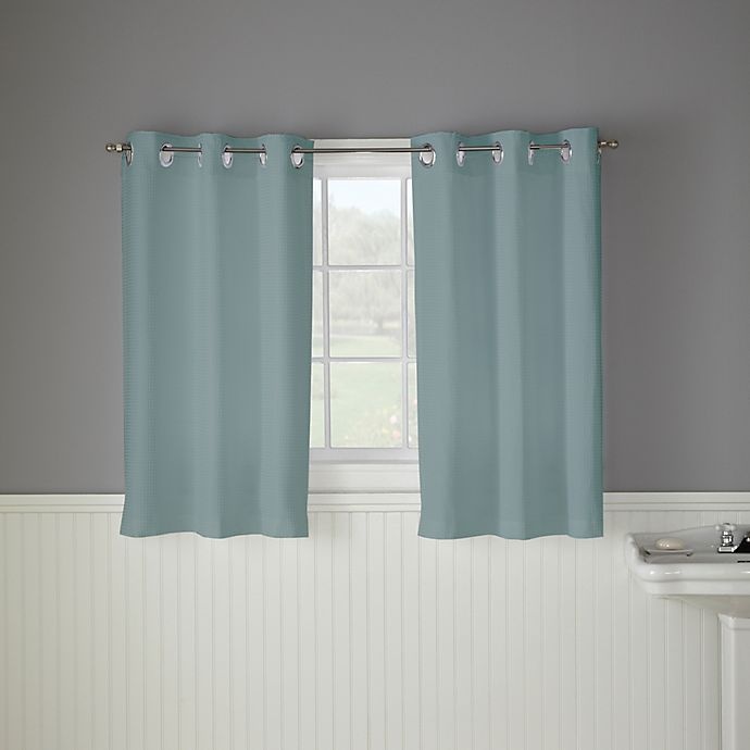 Hookless Waffle Bath Window Curtain 45 in | Shipt