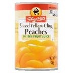 slide 1 of 1, ShopRite Peaches Sliced in Juice, 15 oz