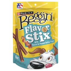 Beggin'' Purina Beggin’ Flavor Stix With Bacon and Peanut Butter Flavor Dog Chew Stix