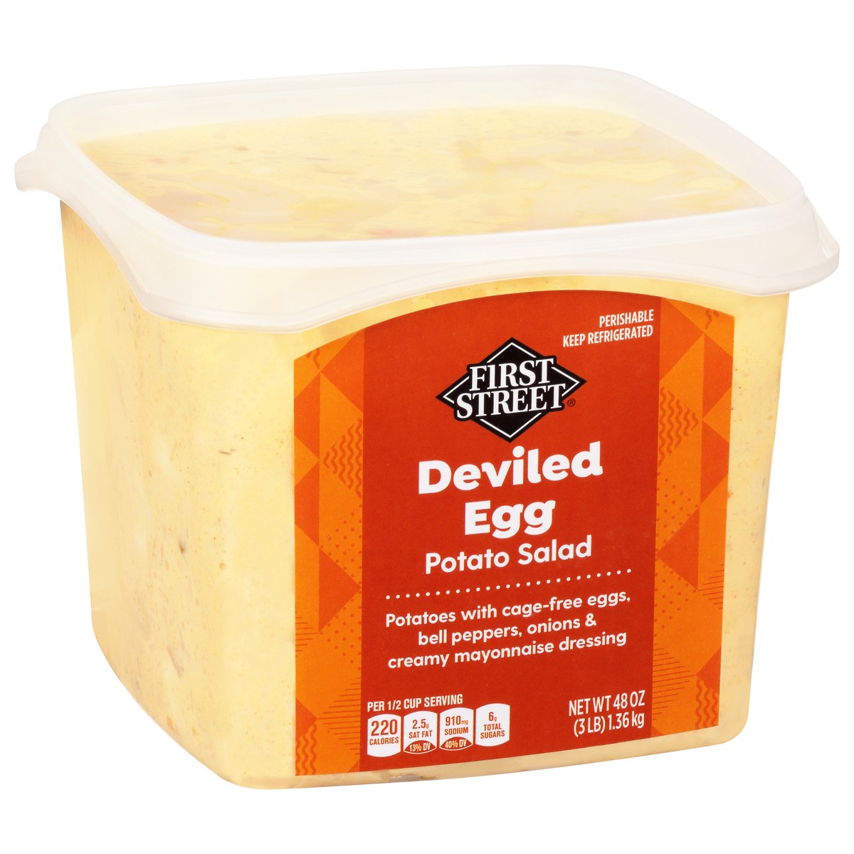 slide 5 of 13, First Street Deviled Egg Potato Salad, 3 lb