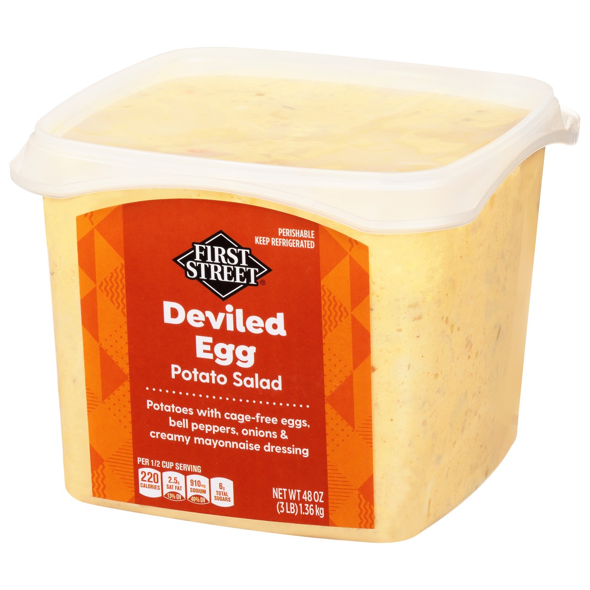 slide 2 of 13, First Street Deviled Egg Potato Salad, 3 lb