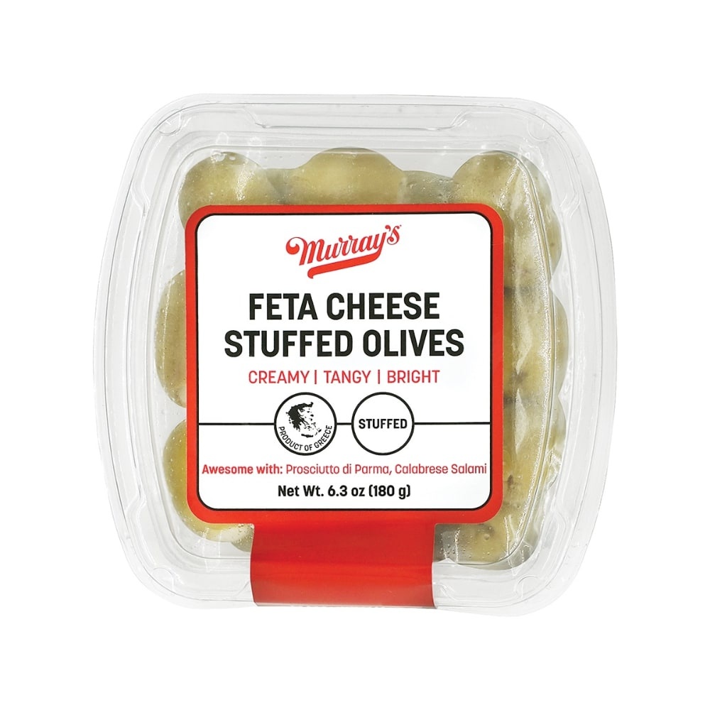 slide 1 of 1, Murray's Feta Cheese Stuffed Olives, 6.3 oz