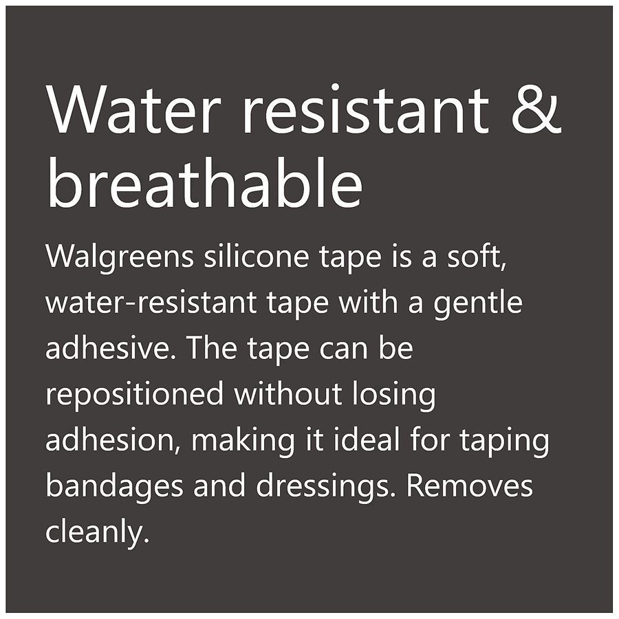 slide 5 of 5, Walgreens Silicone Tape, 1 ct